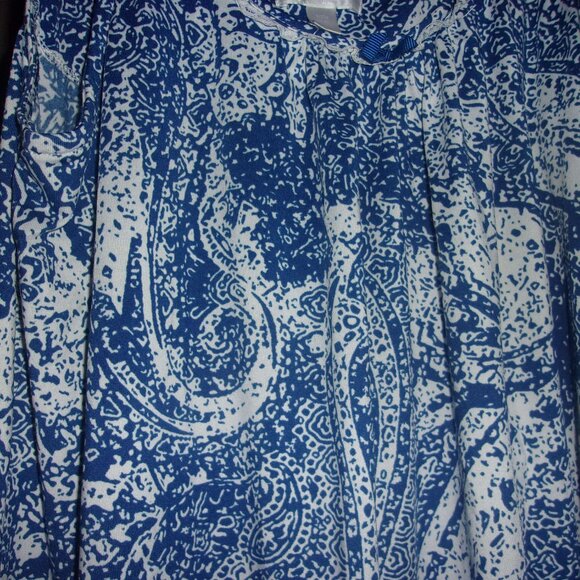 Women's Secret Ttreasures Long Blue/White Nightgown Dress S/CH (4-6) - Picture 3 of 7